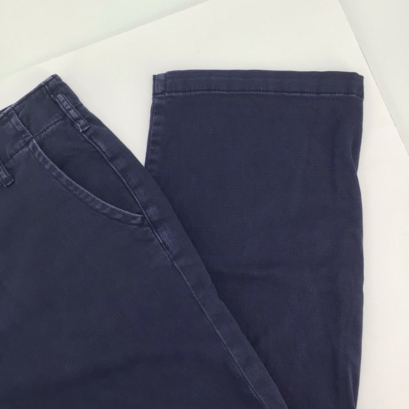 Pilcro The Letterpress Wide Leg Blue Pants Exposed Buttons Size 26 - Picture 4 of 15